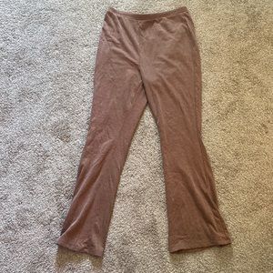 Brown Flare PJ Pants